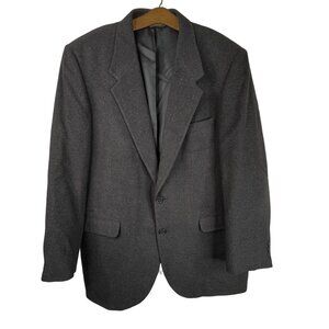 Botany Five Hundred Blazer Jacket Size 46 Sport Coat Camel Hair Gray Suit